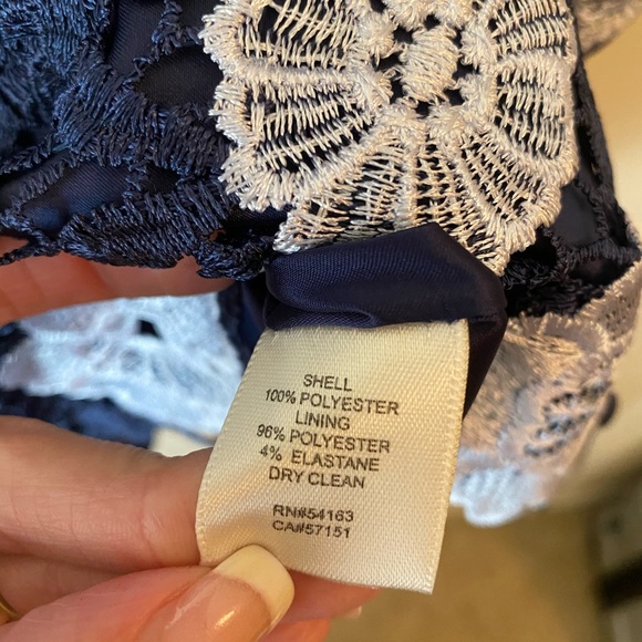 Eliza J Racerback Lace Dress 12 petite NWT - Picture 4 of 5